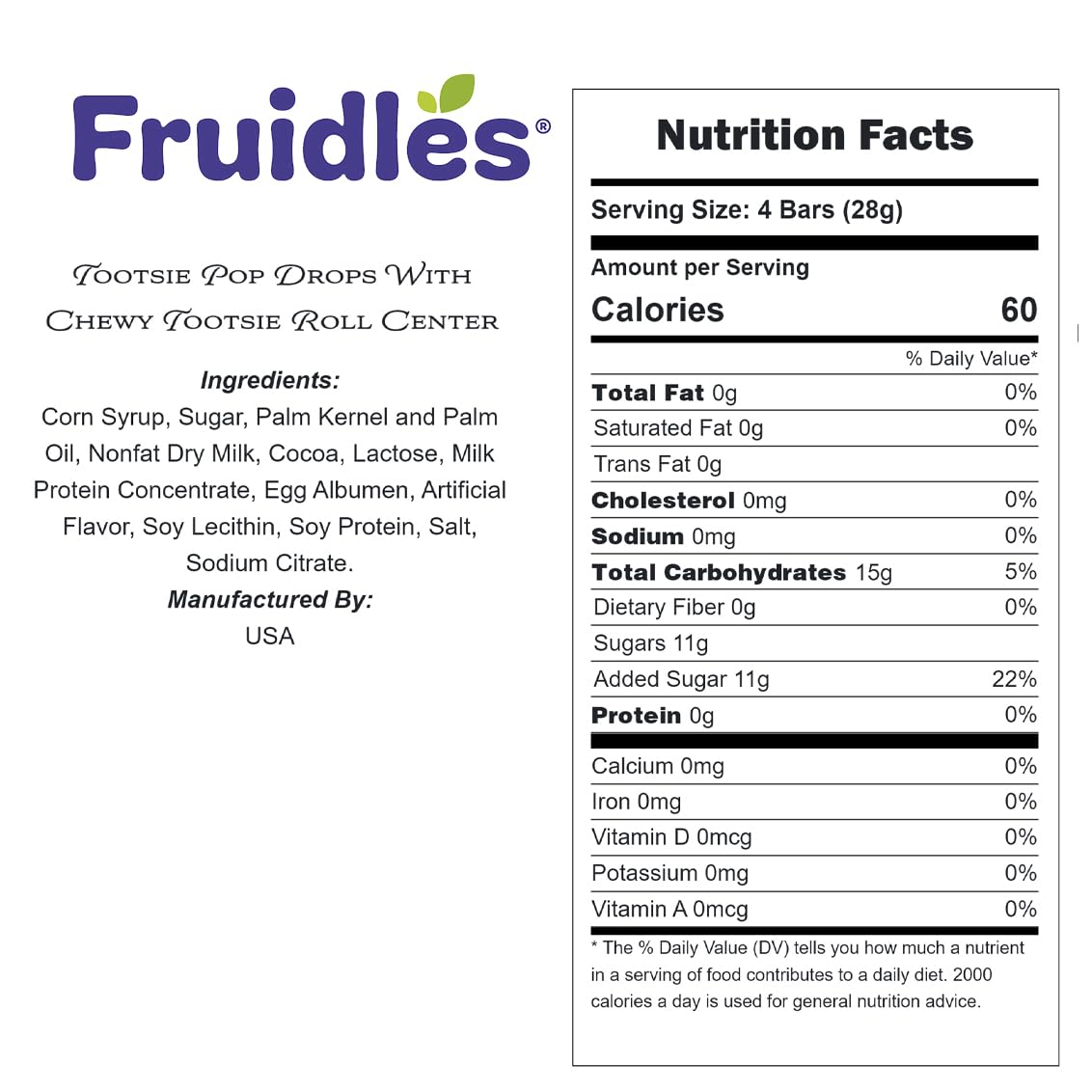 Fruidles Pop Drops assorted flavors with chewy center, great for goody bags and gifting.