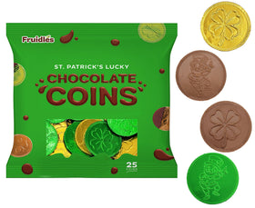 Fruidles shamrock leprechaun design coins for festive gifting