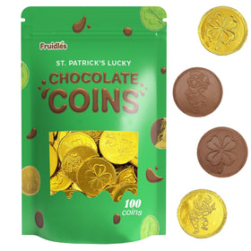 Fruidles gold foil coins on display ideal for goody bags
