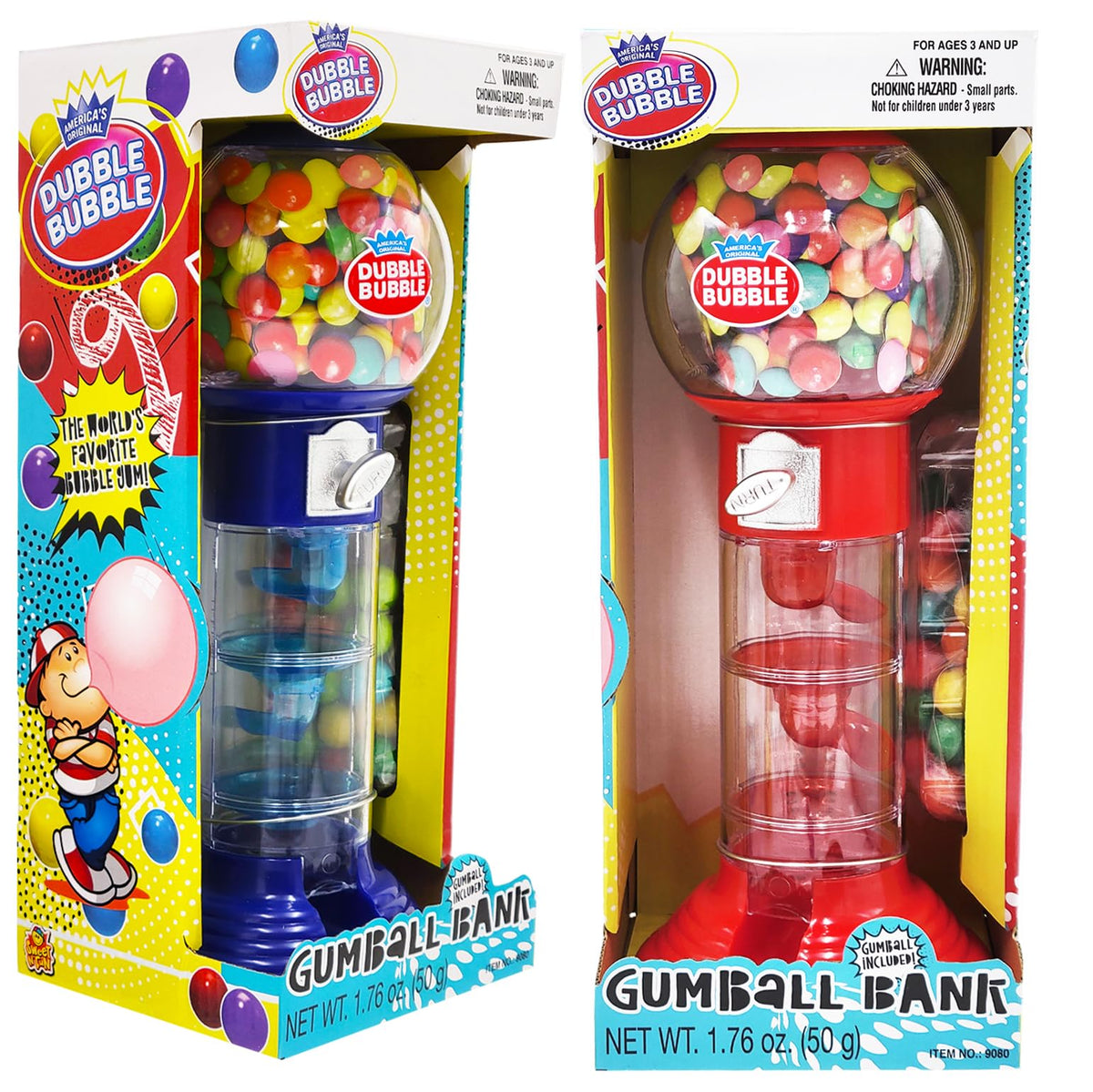Fruidles toy bank feature encourages kids to save while enjoying candy.