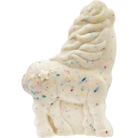 Fruidles unicorn mask prop inside, adds playful activity for kids.