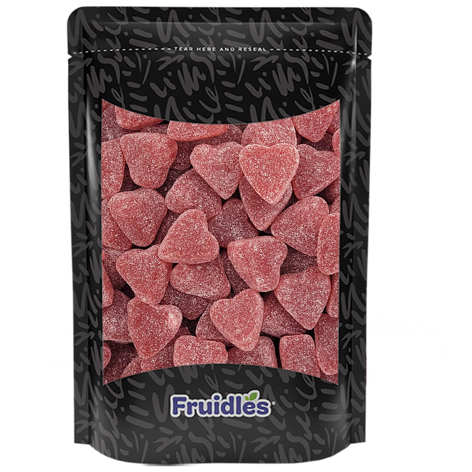 Fruidles Valentine's coated cinnamon hearts 8oz bag perfect for gifting and sharing