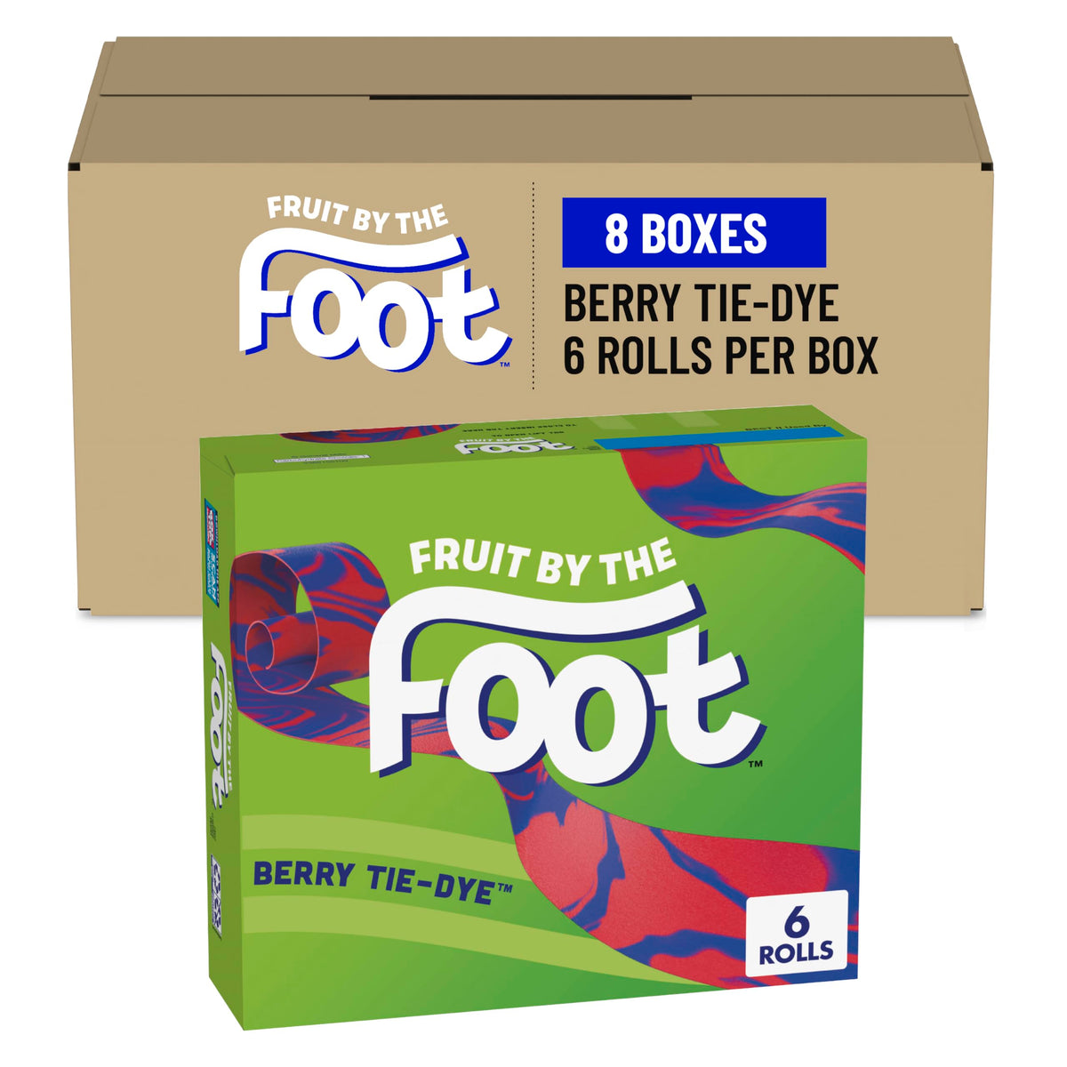 Fruit by the Foot Berry Tie-Dye snack pouch offers colorful lunchbox appeal and vitamin C