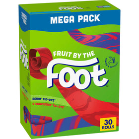 Fruit by the Foot Berry Tie-Dye snack roll, colorful kid-friendly treat.