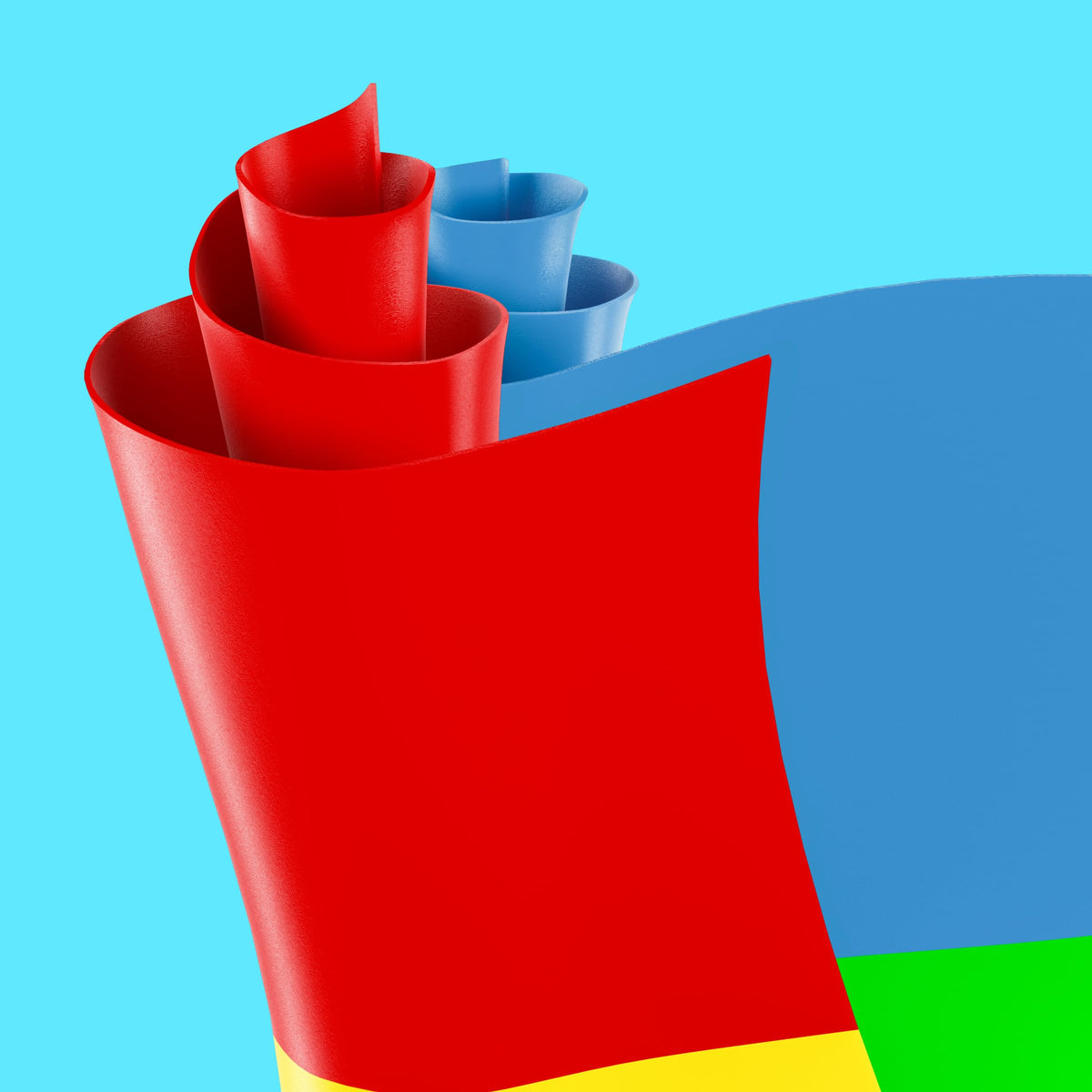 Fruit Roll-Ups Strawberry Blast roll unwrapped reveals chewy texture and fruity scent.