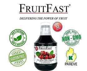 FruitFast 68 Brix cherry juice concentrate in amber bottle ready for versatile use.