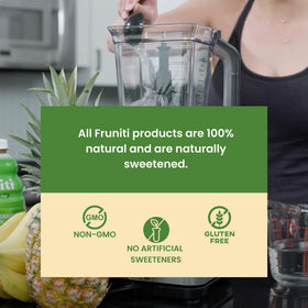Fruniti non-GMO gluten-free vegan label on packaging