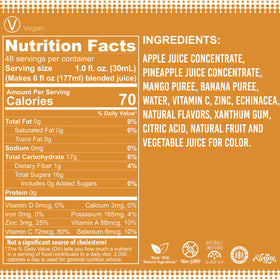 Fruniti non-gmo vegan gluten-free label on pack, appealing to mindful shoppers.