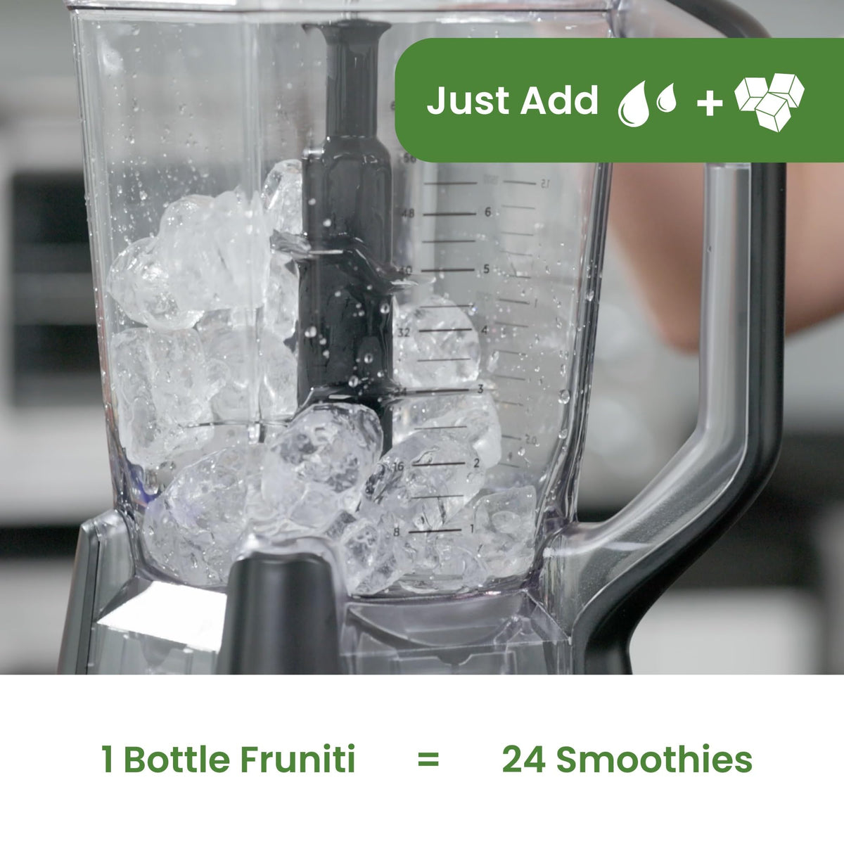 Fruniti spirulina greens blend close-up rich in antioxidants