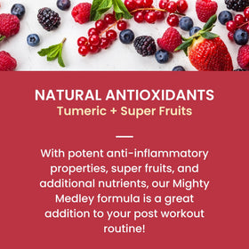 Fruniti Superfruit Medley pour into glass for a quick, refreshing smoothie