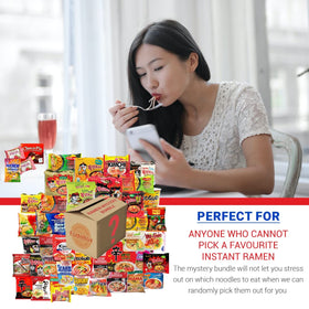 Ideal college care package with ramen to satisfy late-night study cravings