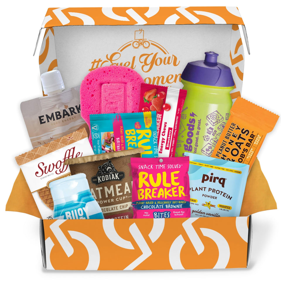 Fuel Goods RiderBox open box reveals curated cycling gifts for gifting