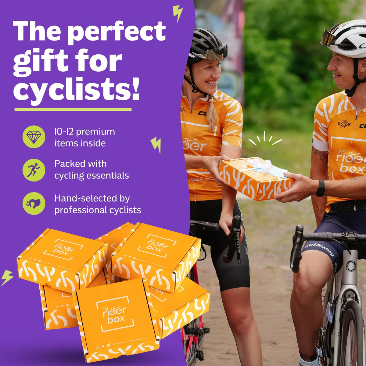 Fuel Goods RiderBox snacks variety provides on-the-go energy for rides