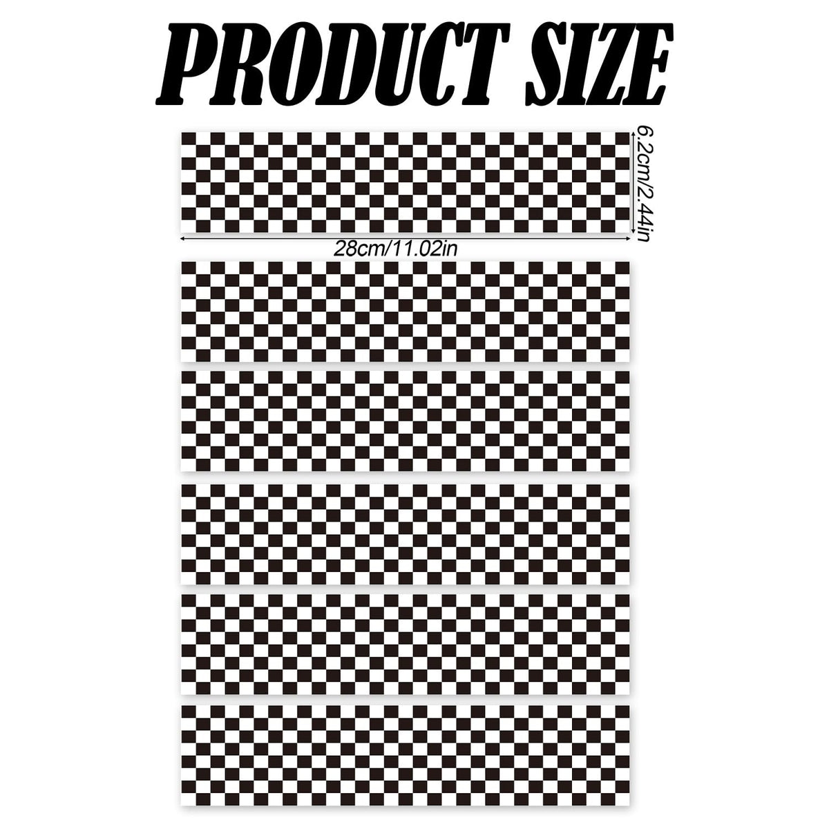 Fukaisu checkered race cake strip close-up shows crisp pattern for bold decor