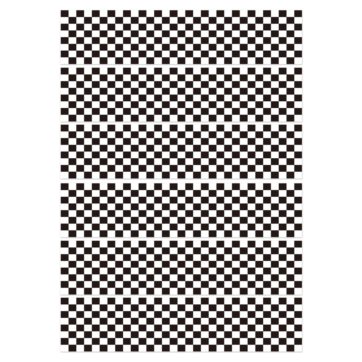 Fukaisu edible checkered border pack ready for racing party cake decoration