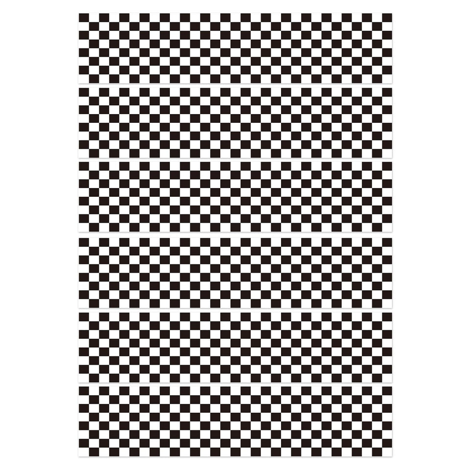 Fukaisu edible checkered border pack ready for racing party cake decoration