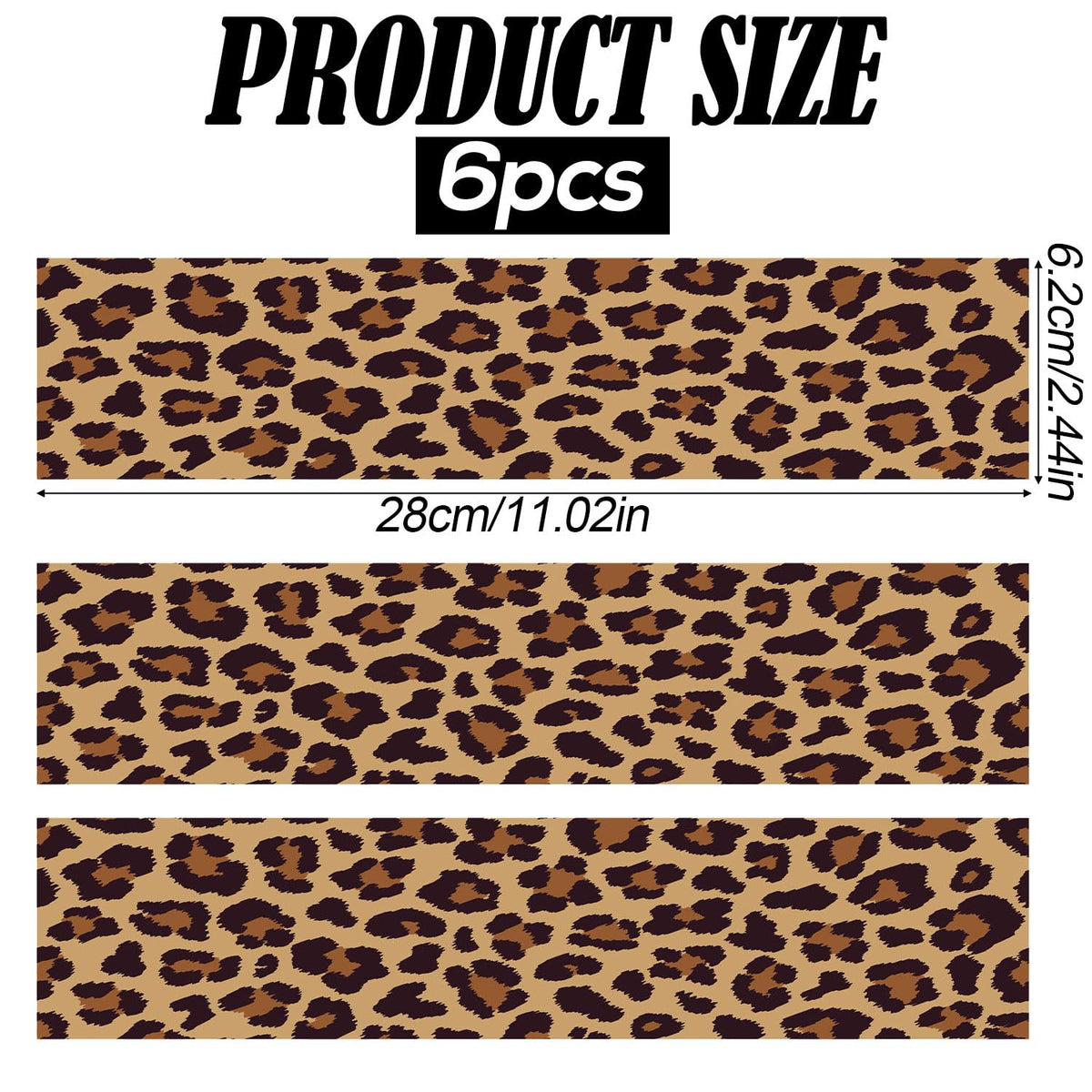 Fukaisu leopard-print edible strip wraps smoothly around a cake for a polished look.