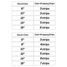 Fukaisu square cake wrap providing clean edges on square cakes.