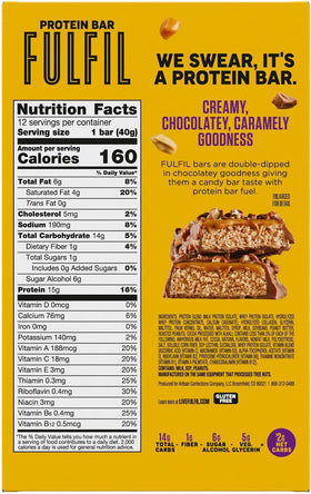 Individually wrapped FULFIL bars ready for travel and on-the-go eating.