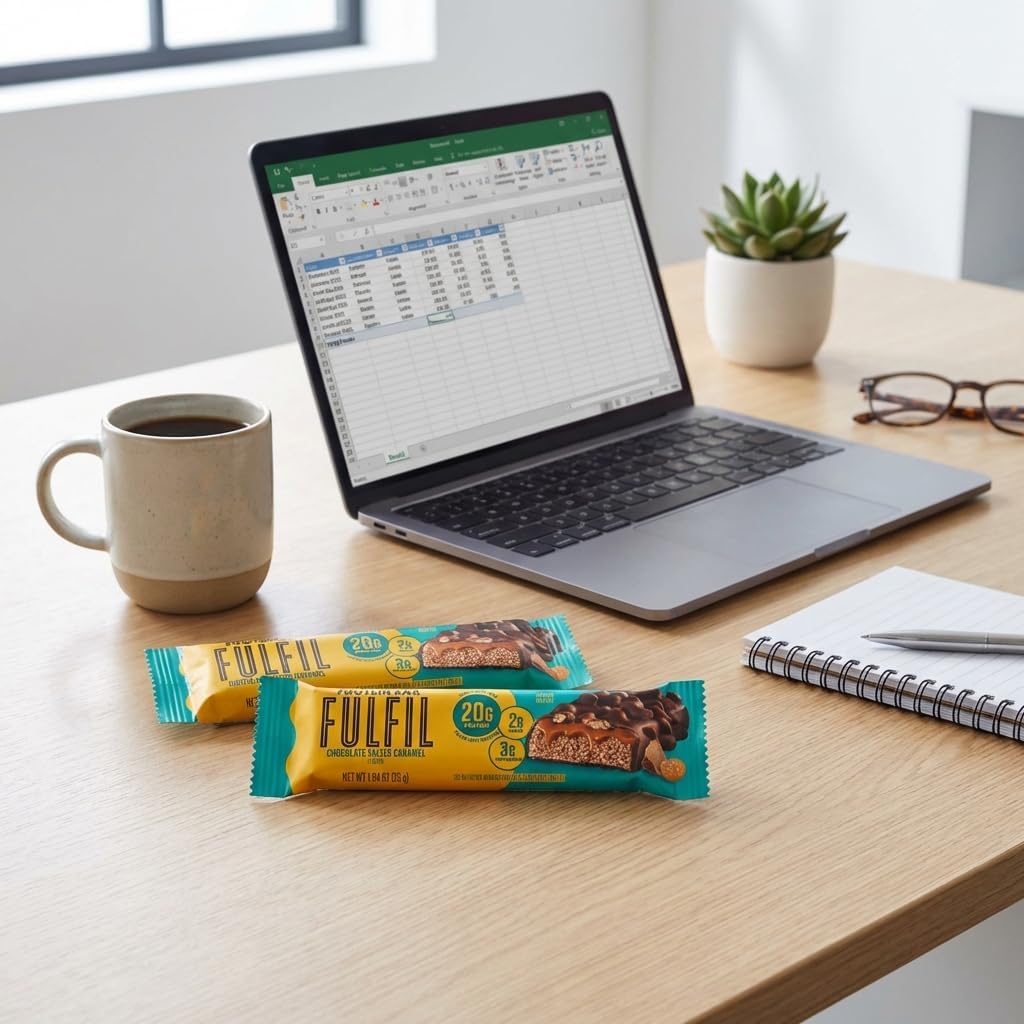Fulfil Chocolate Peanut Butter bar close-up showing smooth coating and satisfying bite