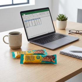 Fulfil Chocolate Peanut Butter bar close-up showing smooth coating and satisfying bite