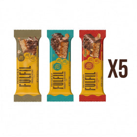 Fulfil Chocolate Salted Caramel bar close-up for pre-workout energy