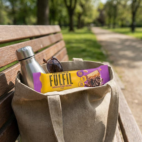 Fulfil bars in gym bag ready to grab for quick energy