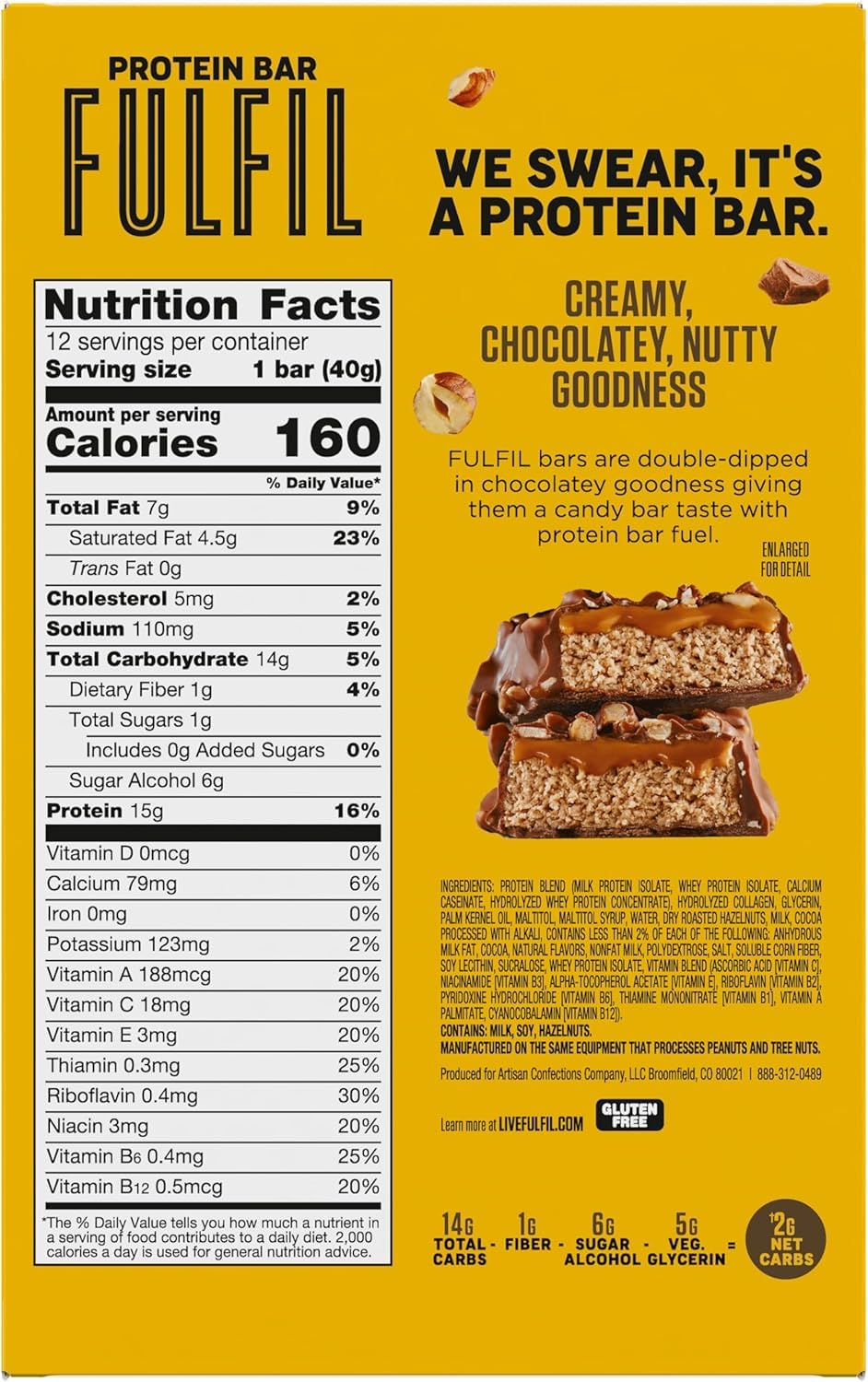 Reese's Peanut Butter flavor close-up, indulgent and convenient protein bar.