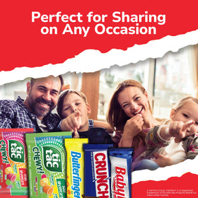 Full-size candy box packaging with 18 individually wrapped treats