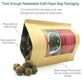 FullChea Black Dragon Pearl Tea with milk or sugar for a creamy cup.
