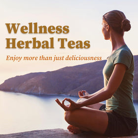 Brewed FullChea Chrysanthemum Cassia Tea in a cup with a bright, refreshing liquor.