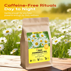 FullChea chamomile dried flowers; natural aroma for calming tea moments.