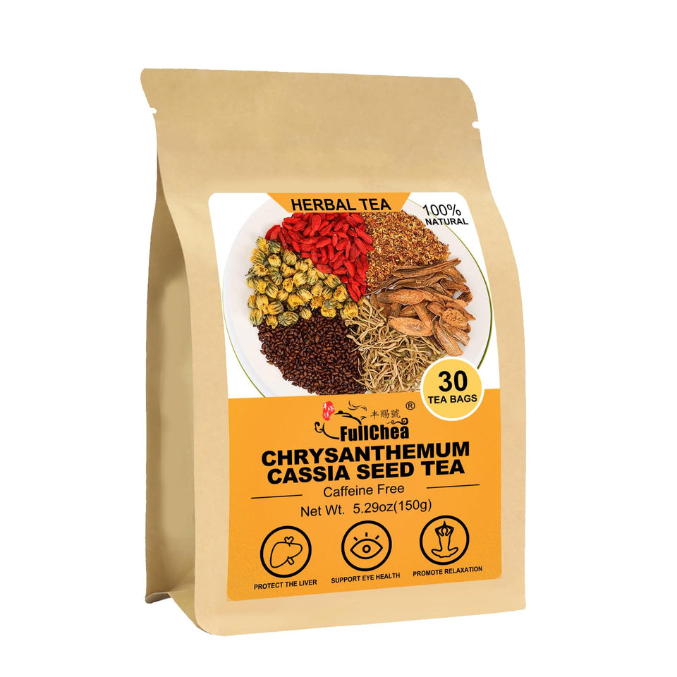 FullChea chrysanthemum cassia tea bag with mixed herbs ready to brew