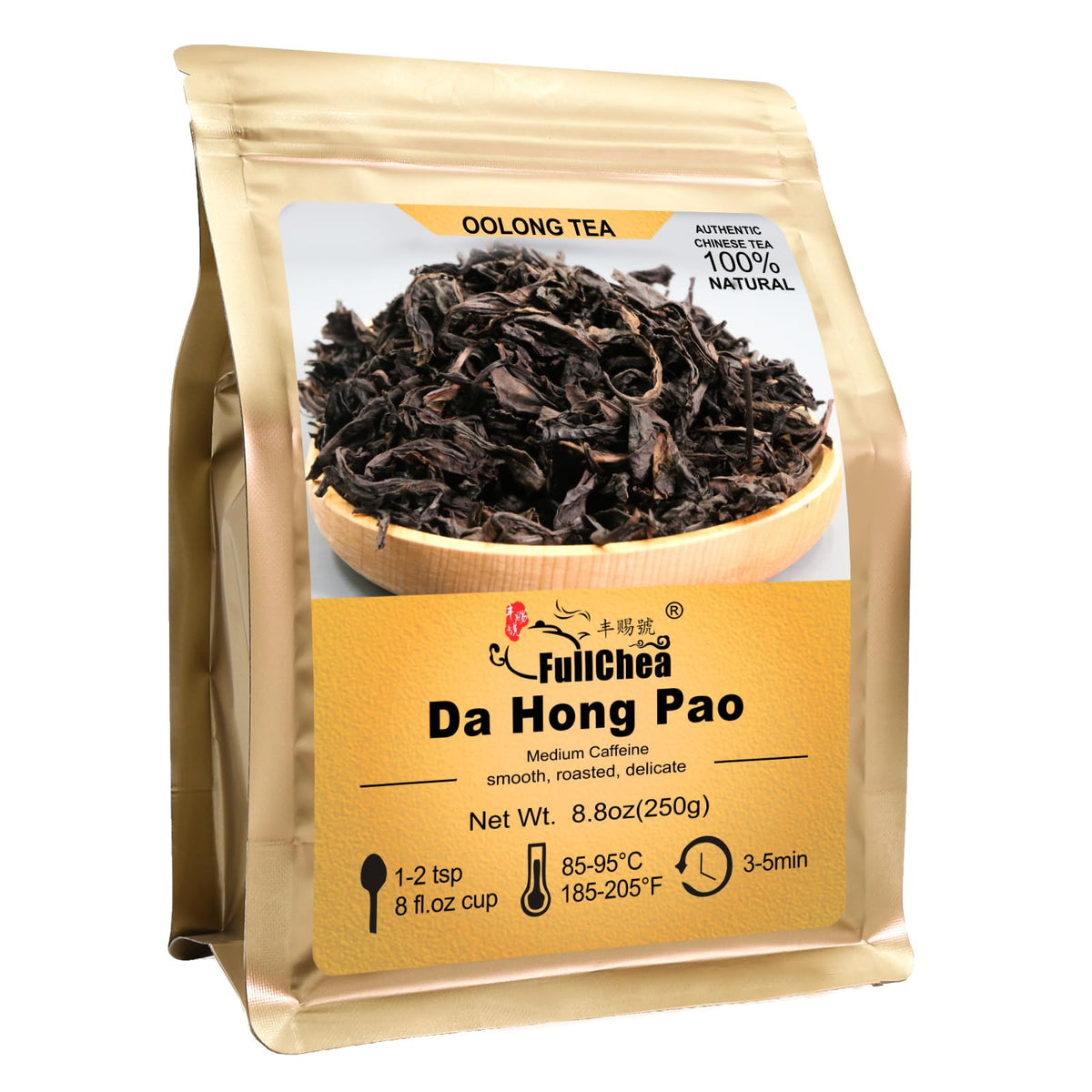 FullChea Da Hong Pao tea leaf with premium aroma for mindful sipping