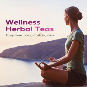 Morning routine setup with FullChea milk thistle tea as a caffeine-free option for any time of day.