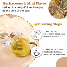 A warm cup of FullChea detox tea ready to enjoy
