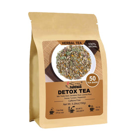 FullChea Detox Tea Bags packaging highlights premium herbs for daily use