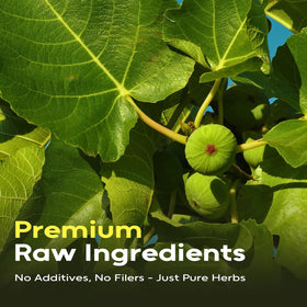 FullChea fig leaves steeping in hot water releases a gentle aroma.