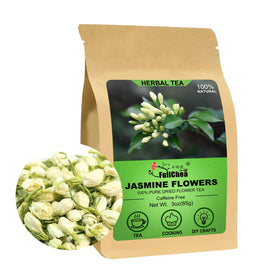 FullChea jasmine dried flowers 3oz ready for tea infusions.