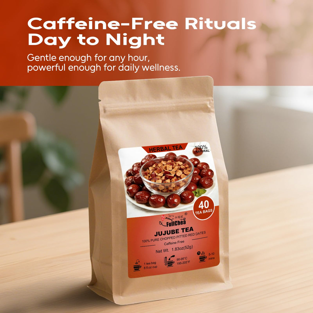 FullChea Jujube tea served iced, refreshing and mellow.