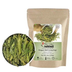 FullChea Longjing tea packaging showcases fresh aroma and seal for peak flavor