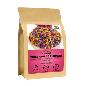 FullChea mixed edible flowers for cakes and drinks; vibrant color and delicate aroma.