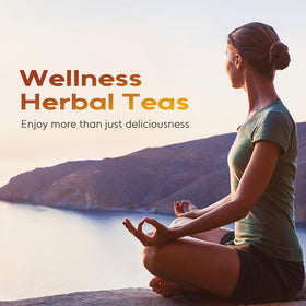 FullChea Rooibos tea aiding gentle digestion moment.