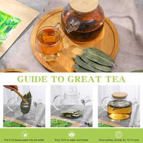 A cup of FullChea Soursop Leaves Tea ready to enjoy a relaxing moment.