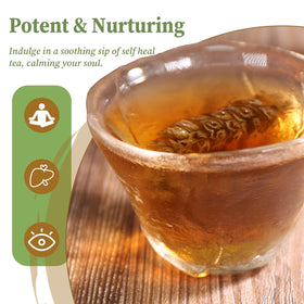 FullChea Tea brew cup showing a clear, gentle infusion.