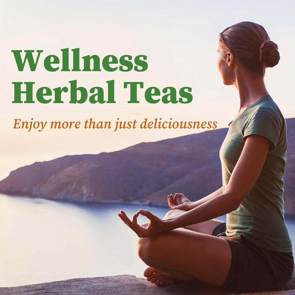 Pouring FullChea wormwood tea into a cup with steam after meals.