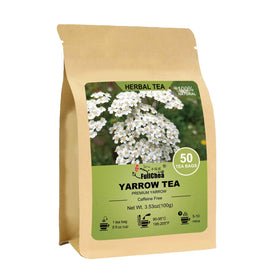 FullChea Yarrow tea bags in 50-count packaging for convenient daily use.