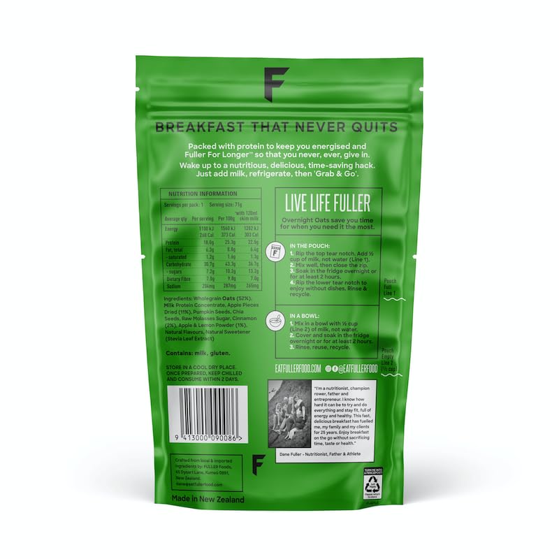 FULLER Fiber-rich oats helping you feel fuller longer during workouts