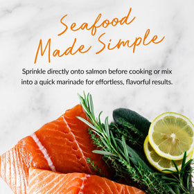 Lemon peel brightness from Fulton Fish Market seasoning lifts seafood dishes