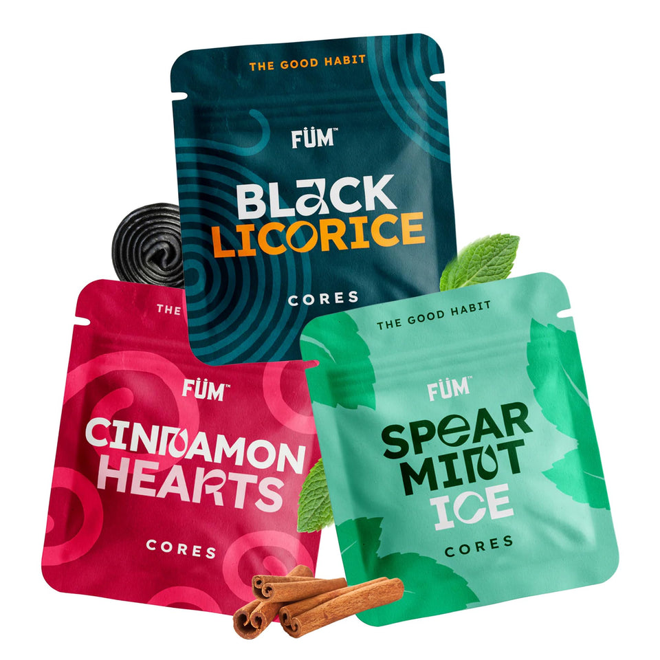 FÜM 3-pack cores full collection for plant-based flavor exploration